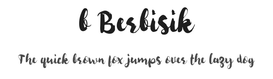 b Berbisik by wepfont.com — Script Handwritten Font