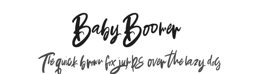 Baby Boomer by Dirtyline Studio — Script Handwritten Font