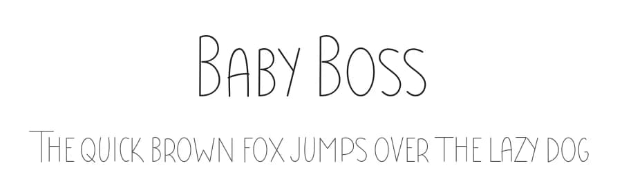 Baby Boss by Nirmala Graphics β Script Handwritten Font