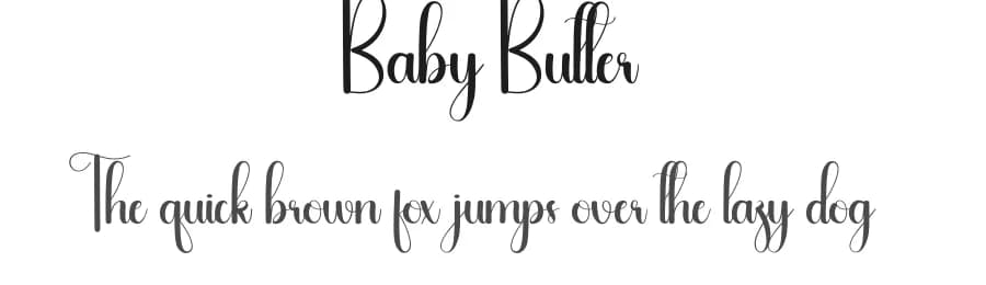 Baby Butter by Andi Moz — Script Handwritten Font
