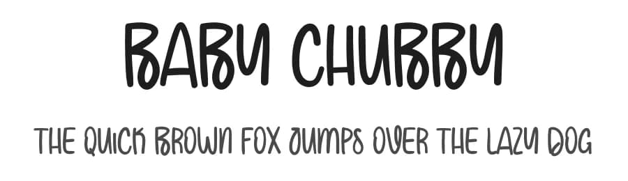Baby Chubby by Scratchones — Script Handwritten Font