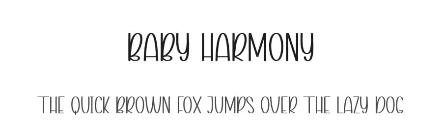 Baby Harmony by Andi Moz — Script Handwritten Font