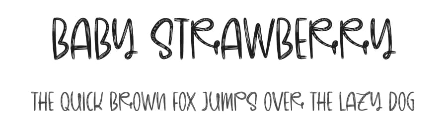 Baby Strawberry by Al Ghul β Script Handwritten Font
