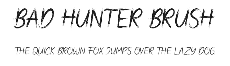 Bad Hunter Brush by Abas Creative — Script Handwritten Font