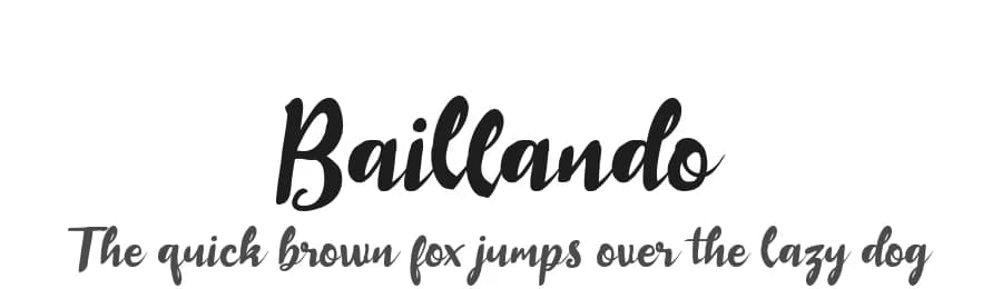 Baillando by Damarletter — Script Handwritten Font