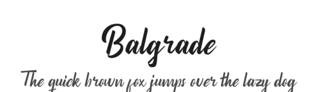 Balgrade by merllotype — Script Handwritten Font