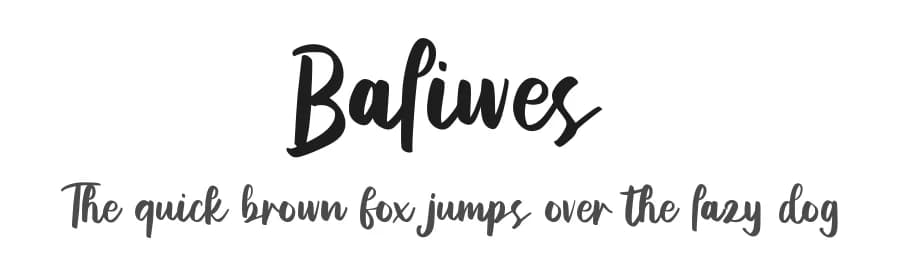 Baliwes by Riki — Script Handwritten Font