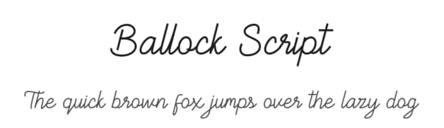 Ballock Script by skillyasstudio.com — Script Handwritten Font