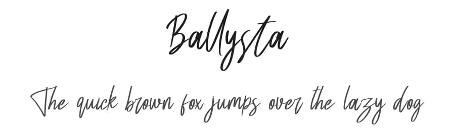 Ballysta by Skiiller Studio — Script Handwritten Font