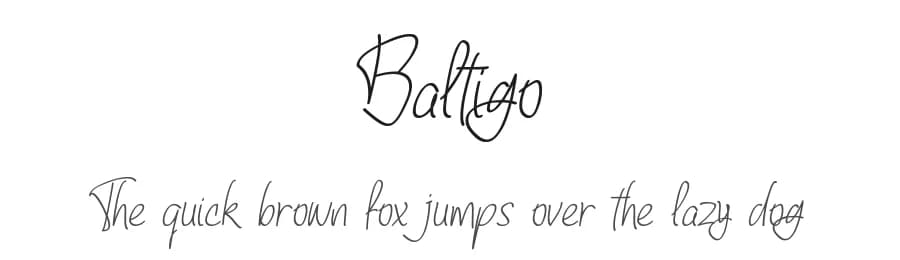 Baltigo by Nico Muslib — Script Handwritten Font