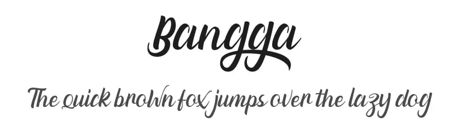 Bangga by InspiraType — Script Handwritten Font