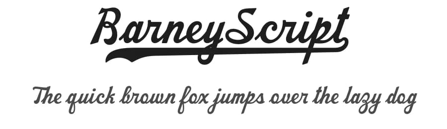 Barney Script by Måns Grebäck — Script Handwritten Font