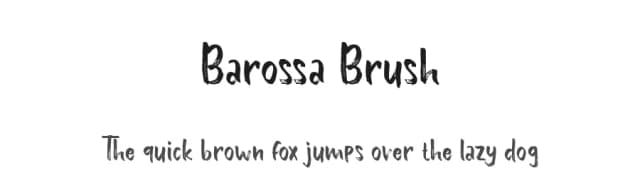 Barossa Brush by Bandit handmade — Script Handwritten Font