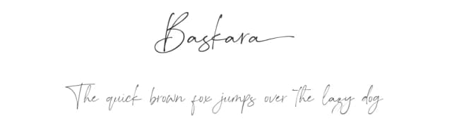 Baskara by Viswell Studio — Script Handwritten Font