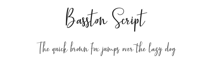 Basston Script by Beautypes — Script Handwritten Font