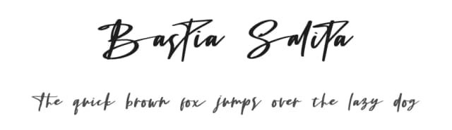 Bastia Salita by Lalan Farlan — Script Handwritten Font
