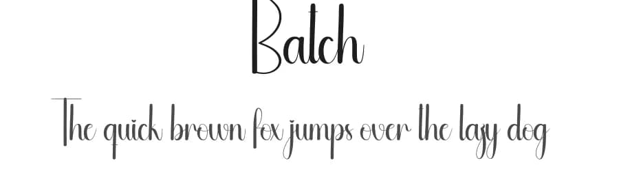 Batch by Andi Moz — Script Handwritten Font
