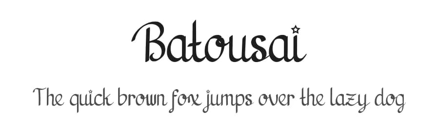 Batousai by Chasim — Script Handwritten Font