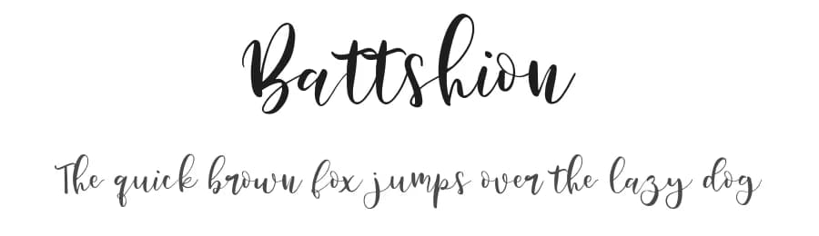 Battshion by Tommy James — Script Handwritten Font