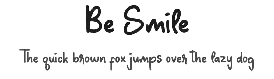 Be Smile by lyanatha — Script Handwritten Font