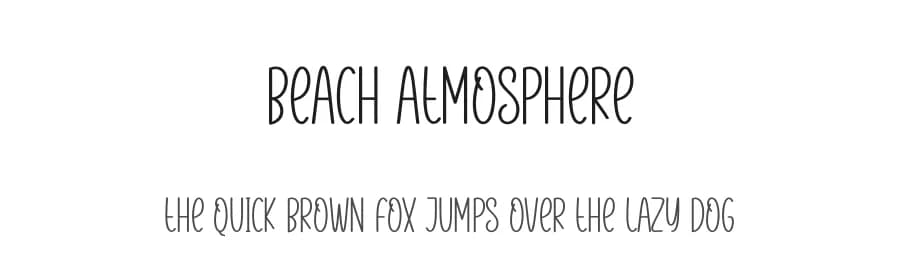 Beach Atmosphere by Andi Moz — Script Handwritten Font