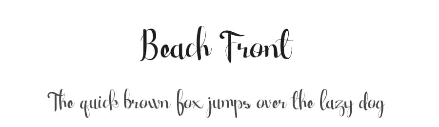 Beach Front by UI Creative — Script Handwritten Font