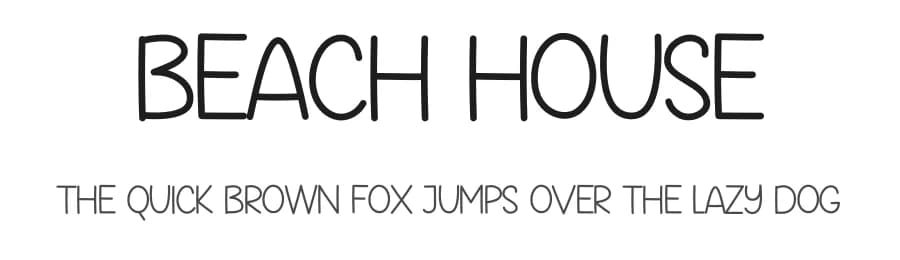 Beach House by Scratchones — Script Handwritten Font