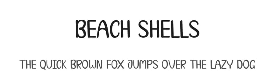 Beach Shells by Andi Moz — Script Handwritten Font
