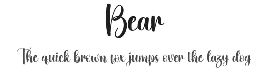 Bear by Scratchones — Script Handwritten Font