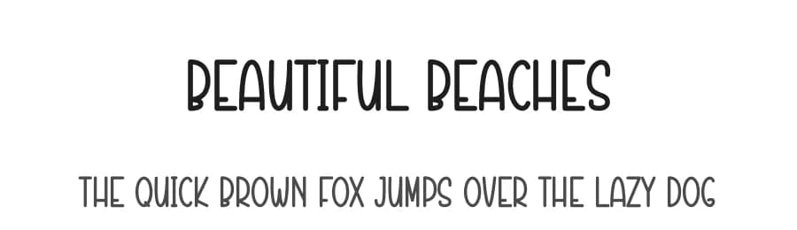 Beautiful Beaches by Andi Moz — Script Handwritten Font