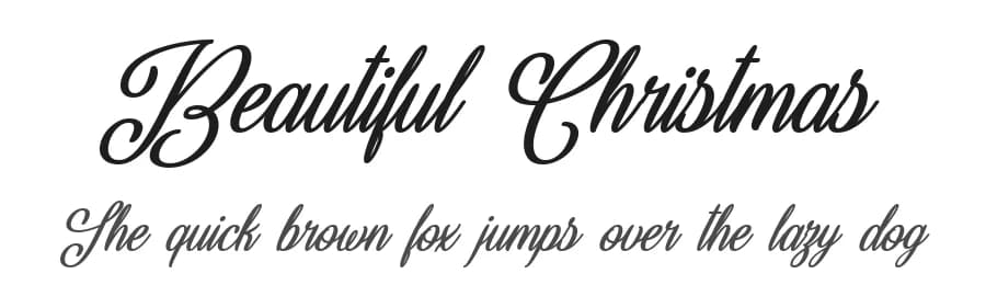 Beautiful Christmas by Misti's Fonts — Script Handwritten Font