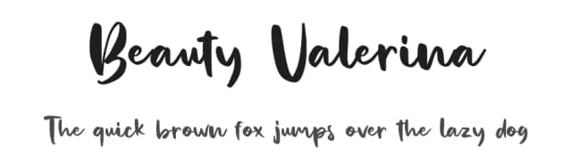 Beauty Valerina by Creakokun Studio — Script Handwritten Font