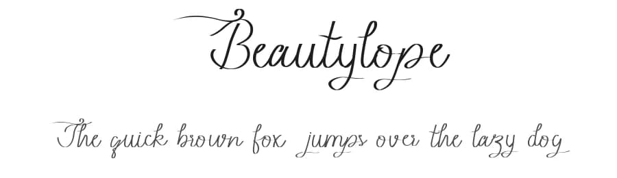 Beautylope by deDi artStudio β Script Handwritten Font