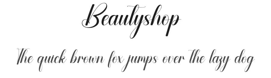 Beautyshop by Andi Moz — Script Handwritten Font