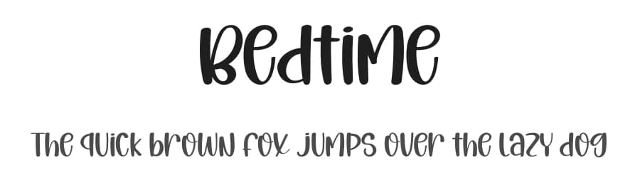 Bedtime by PiPi Creative STUDIO — Script Handwritten Font