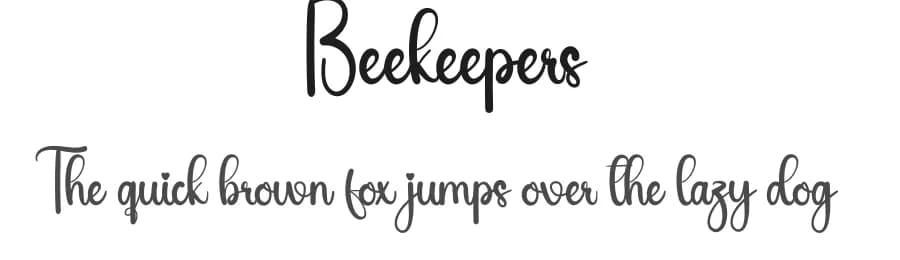 Beekeepers by Andi Moz — Script Handwritten Font
