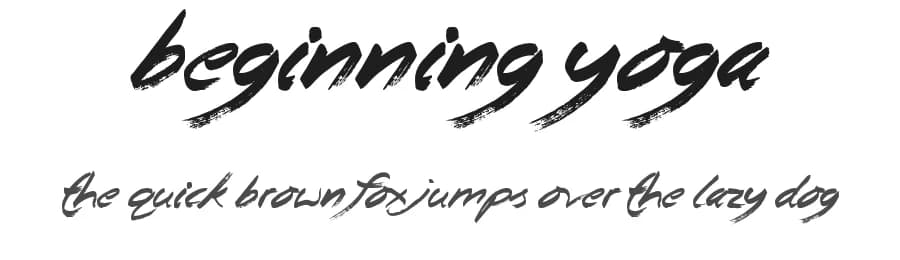 Beginning Yoga by JSH creates — Script Handwritten Font