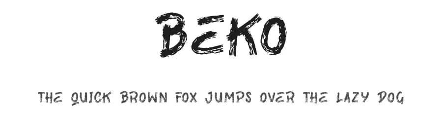 Beko by kokostd — Script Handwritten Font