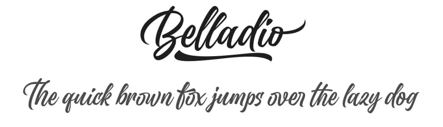 Belladio by Måns Grebäck — Script Handwritten Font