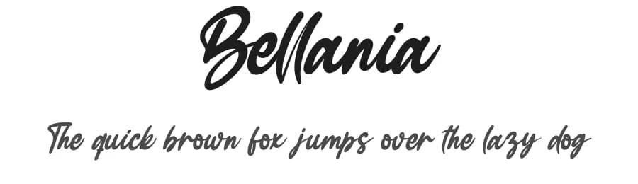 Bellania by Scratchones — Script Handwritten Font