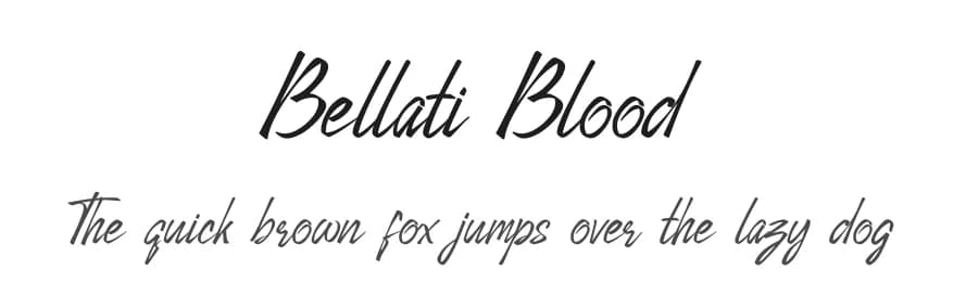 Bellati Blood by Hoperative — Script Handwritten Font