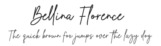 Bellina Florence by Picky Labs — Script Handwritten Font
