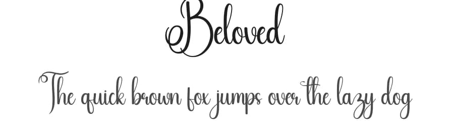 Beloved by Scratchones — Script Handwritten Font