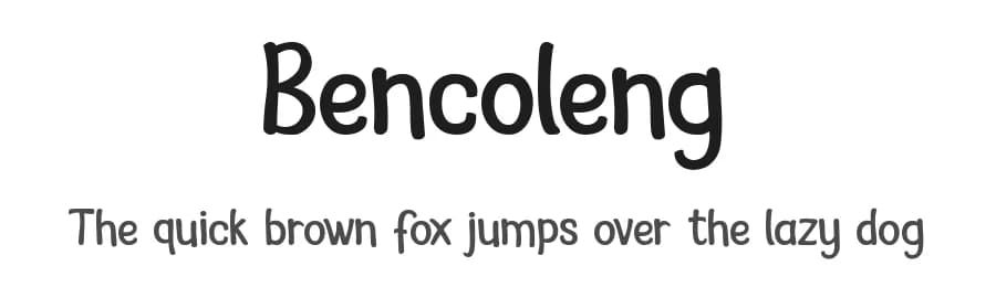 Bencoleng by Mohammad Azmil Bahar — Script Handwritten Font