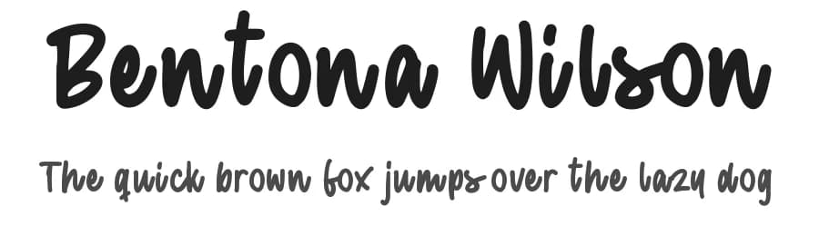 Bentona Wilson by Creakokun Studio — Script Handwritten Font