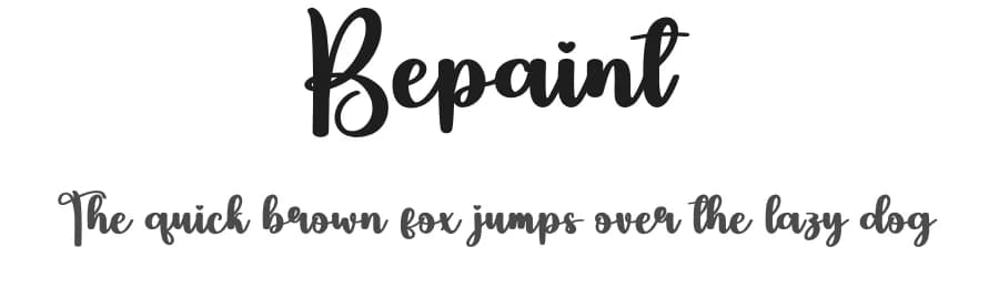 Bepaint by Andi Moz — Script Handwritten Font