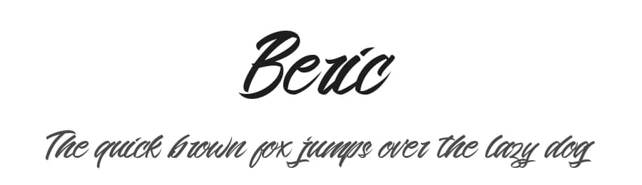 Beric by Typotopia Studio — Script Handwritten Font