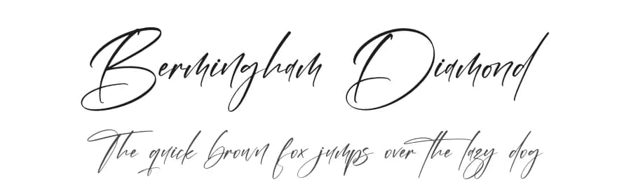 Bermingham Diamond by Letterena Studios — Script Handwritten Font