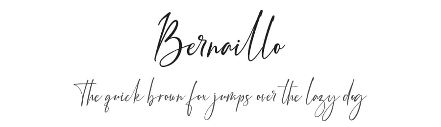 Bernaillo by Pen Culture — Script Handwritten Font