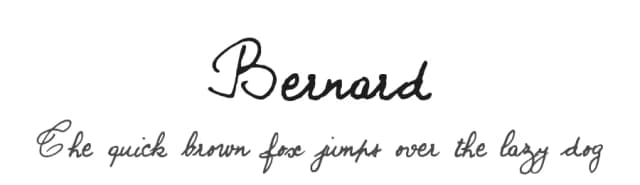 Bernard by philing.net — Script Handwritten Font